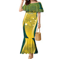 Australia Cricket Custom Indigenous Mermaid Dress Aboriginal Arts GO Aussie