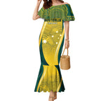 Australia Cricket Custom Indigenous Mermaid Dress Aboriginal Arts GO Aussie
