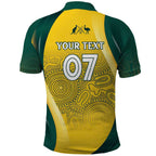 Australia Cricket Custom Indigenous Polo Shirt Aboriginal Arts GO Aussie