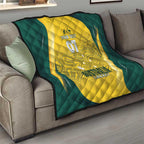 Australia Cricket Custom Indigenous Quilt Aboriginal Arts GO Aussie LT7