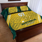 Australia Cricket Custom Indigenous Quilt Bed Set Aboriginal Arts GO Aussie LT7
