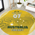 Australia Cricket Custom Indigenous Round Carpet Aboriginal Arts GO Aussie LT7