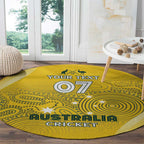 Australia Cricket Custom Indigenous Round Carpet Aboriginal Arts GO Aussie LT7