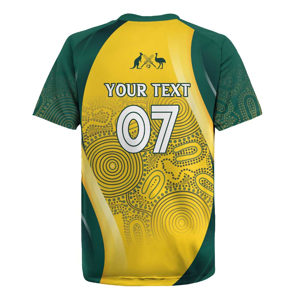 Australia Cricket Custom Indigenous Rugby Jersey Aboriginal Arts GO Aussie