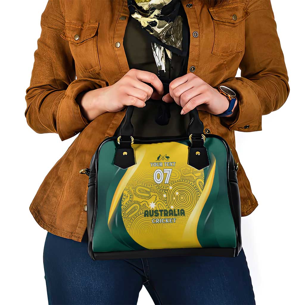 Australia Cricket Custom Indigenous Shoulder Handbag Aboriginal Arts GO Aussie LT7