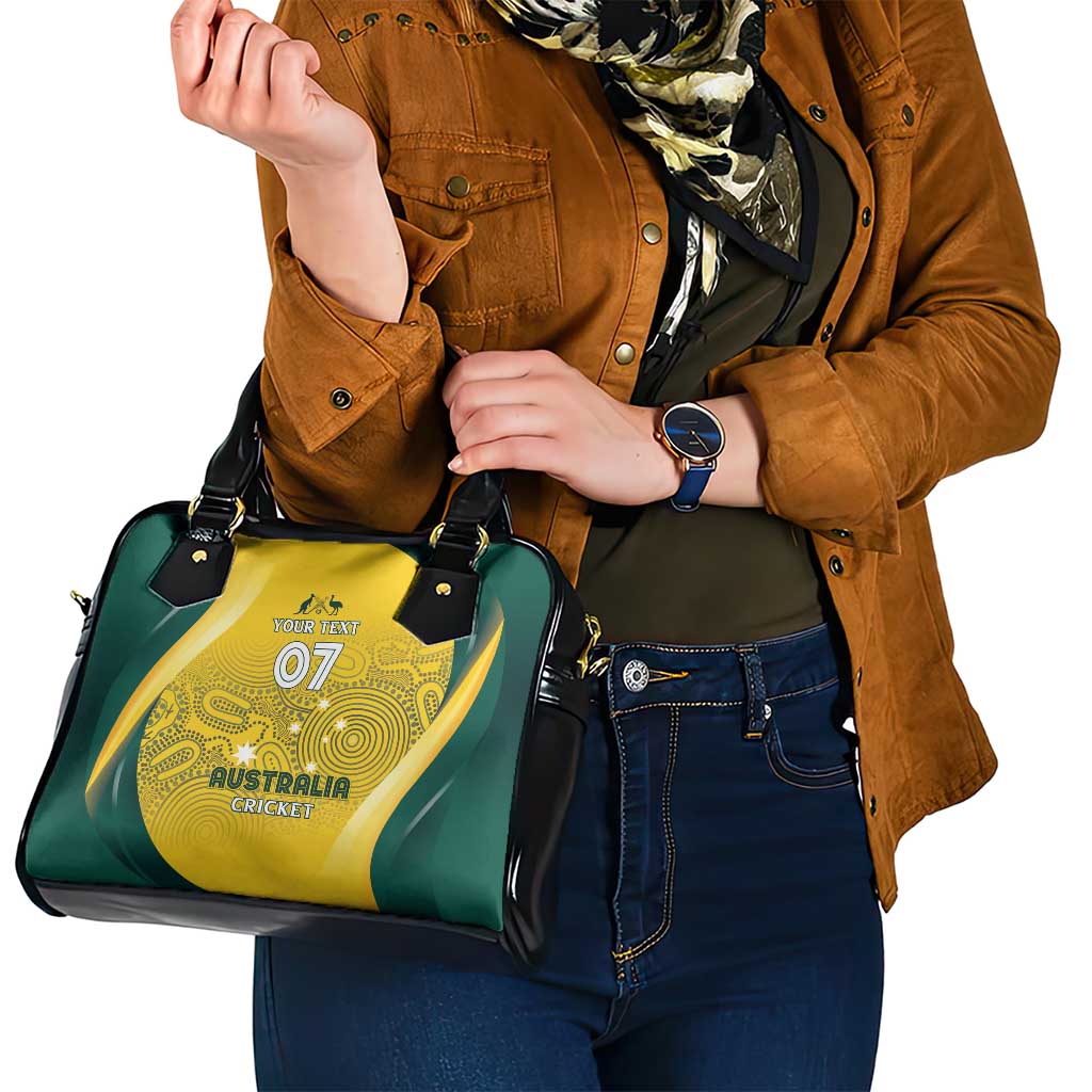 Australia Cricket Custom Indigenous Shoulder Handbag Aboriginal Arts GO Aussie LT7