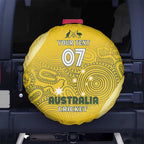 Australia Cricket Custom Indigenous Spare Tire Cover Aboriginal Arts GO Aussie LT7