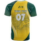 Australia Cricket Custom Indigenous T Shirt Aboriginal Arts GO Aussie