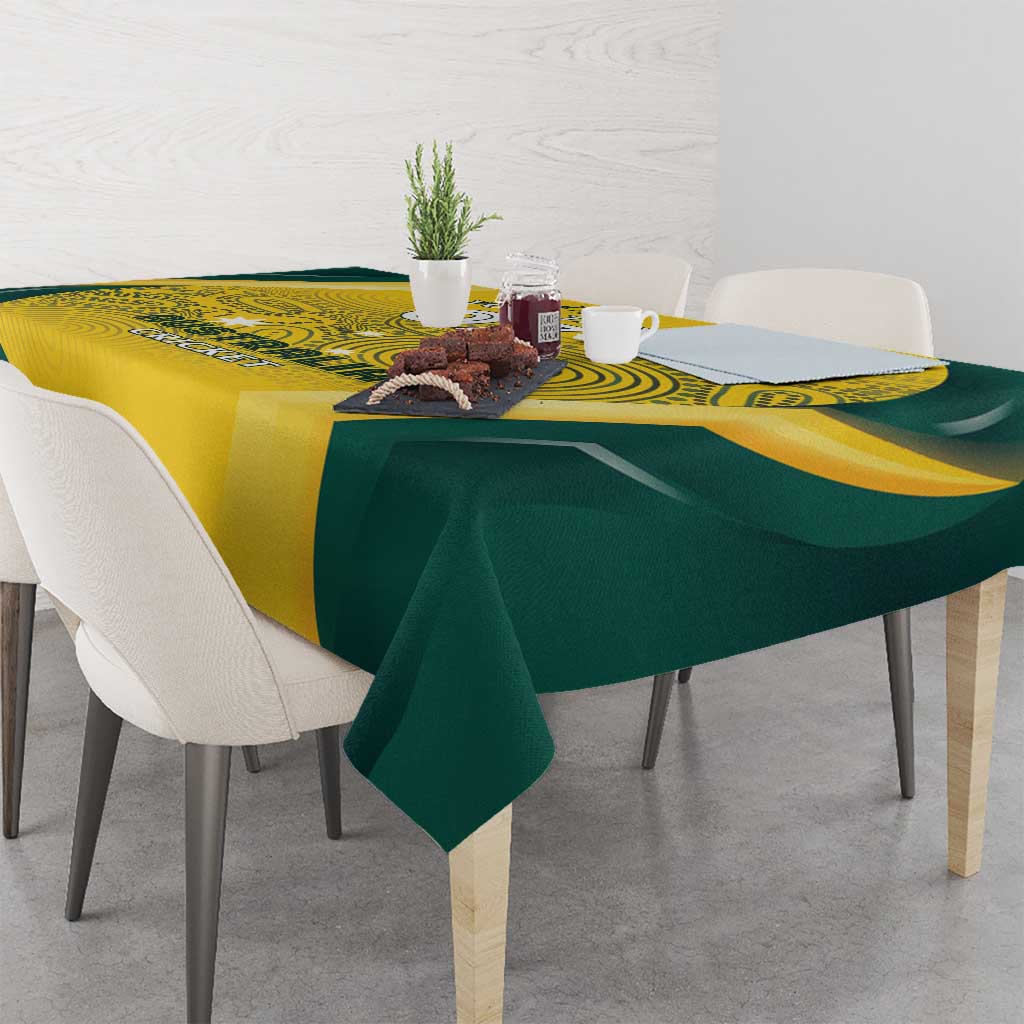 Australia Cricket Custom Indigenous Tablecloth Aboriginal Arts GO Aussie LT7