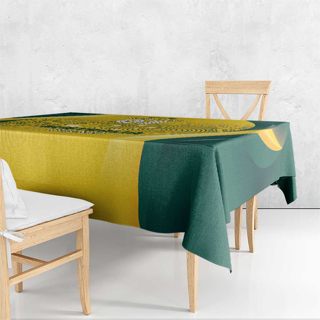 Australia Cricket Custom Indigenous Tablecloth Aboriginal Arts GO Aussie LT7
