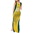 Australia Cricket Custom Indigenous Tank Maxi Dress Aboriginal Arts GO Aussie