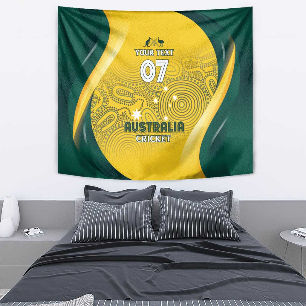 Australia Cricket Custom Indigenous Tapestry Aboriginal Arts GO Aussie LT7