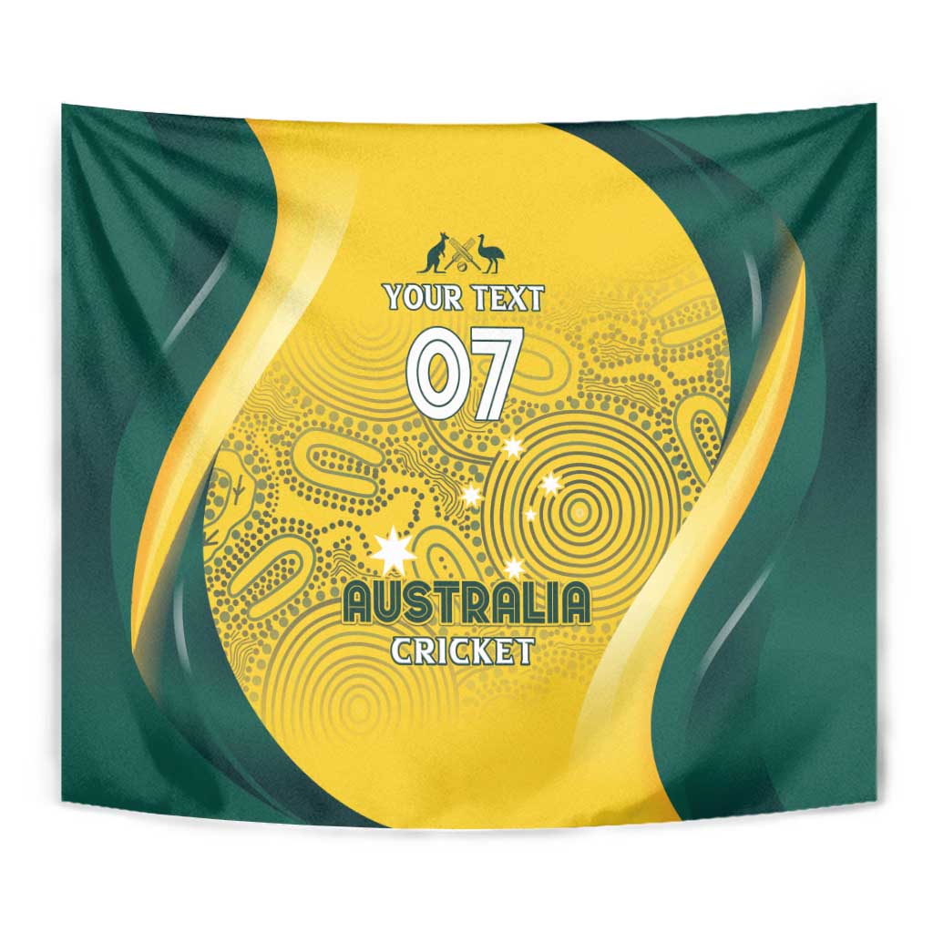 Australia Cricket Custom Indigenous Tapestry Aboriginal Arts GO Aussie LT7