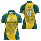 Australia Cricket Custom Indigenous Women Polo Shirt Aboriginal Arts GO Aussie