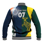 Custom India and Australia Cricket Baseball Jacket Special Half-Half Mix