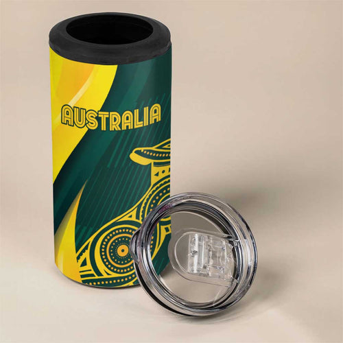 Custom India and Australia Cricket 4 in 1 Can Cooler Tumbler Special Half-Half Mix