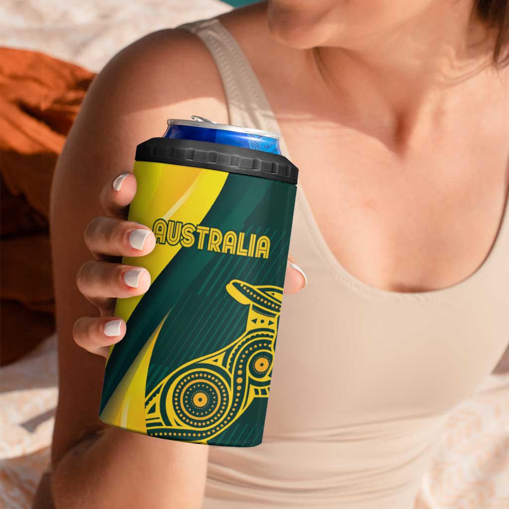 Custom India and Australia Cricket 4 in 1 Can Cooler Tumbler Special Half-Half Mix