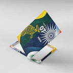 Custom India and Australia Cricket Canvas Wall Art Special Half-Half Mix
