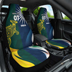 Custom India and Australia Cricket Car Seat Cover Special Half-Half Mix