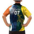 Custom India and Australia Cricket Family Matching Mermaid Dress and Hawaiian Shirt Special Half-Half Mix