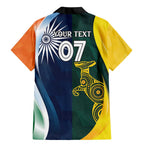 Custom India and Australia Cricket Family Matching Mermaid Dress and Hawaiian Shirt Special Half-Half Mix
