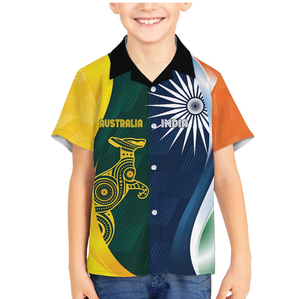 Custom India and Australia Cricket Family Matching Mermaid Dress and Hawaiian Shirt Special Half-Half Mix