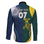 Custom India and Australia Cricket Family Matching Short Sleeve Bodycon Dress and Hawaiian Shirt Special Half-Half Mix