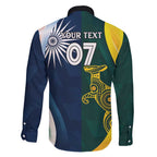 Custom India and Australia Cricket Family Matching Tank Maxi Dress and Hawaiian Shirt Special Half-Half Mix