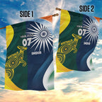 Custom India and Australia Cricket Garden Flag Special Half-Half Mix