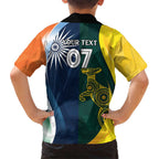 Custom India and Australia Cricket Hawaiian Shirt Special Half-Half Mix