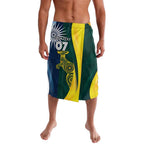 Custom India and Australia Cricket Lavalava Special Half-Half Mix