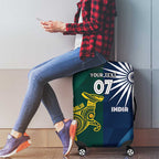 Custom India and Australia Cricket Luggage Cover Special Half-Half Mix