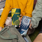 Custom India and Australia Cricket Tumbler Cup Special Half-Half Mix