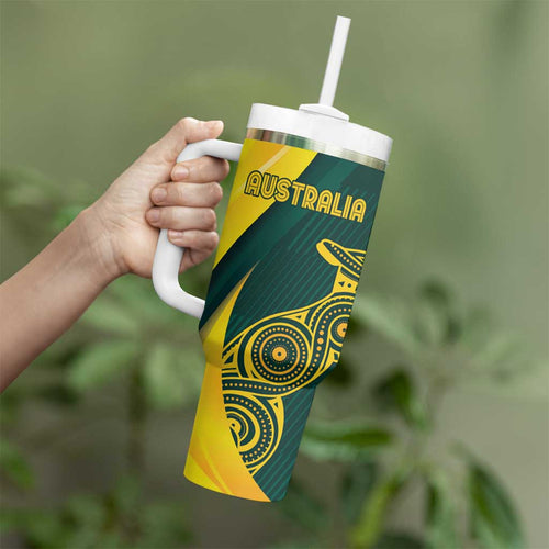 Custom India and Australia Cricket Tumbler With Handle Special Half-Half Mix