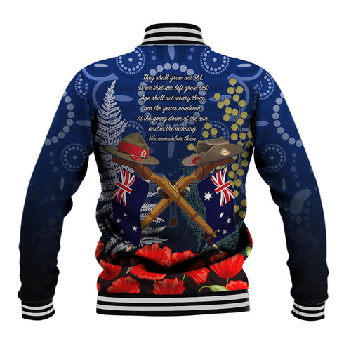 Anzac Baseball Jacket Ausralia Aboriginal Mix New Zealand Slouch Hats