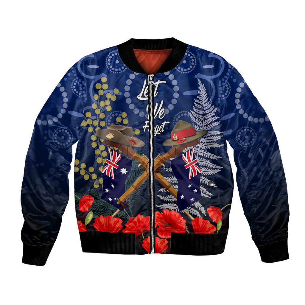 Anzac Bomber Jacket Ausralia Aboriginal Mix New Zealand Slouch Hats