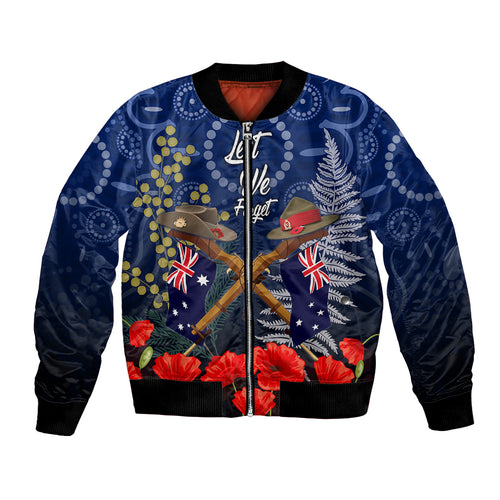Anzac Bomber Jacket Ausralia Aboriginal Mix New Zealand Slouch Hats