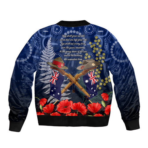 Anzac Bomber Jacket Ausralia Aboriginal Mix New Zealand Slouch Hats
