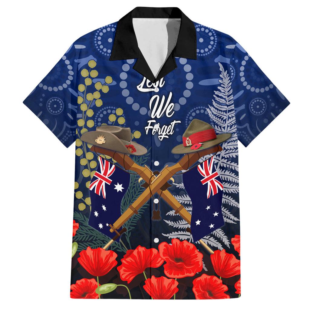 Anzac Hawaiian Shirt Ausralia Aboriginal Mix New Zealand Slouch Hats