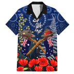 Anzac Hawaiian Shirt Ausralia Aboriginal Mix New Zealand Slouch Hats