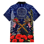 Anzac Hawaiian Shirt Ausralia Aboriginal Mix New Zealand Slouch Hats