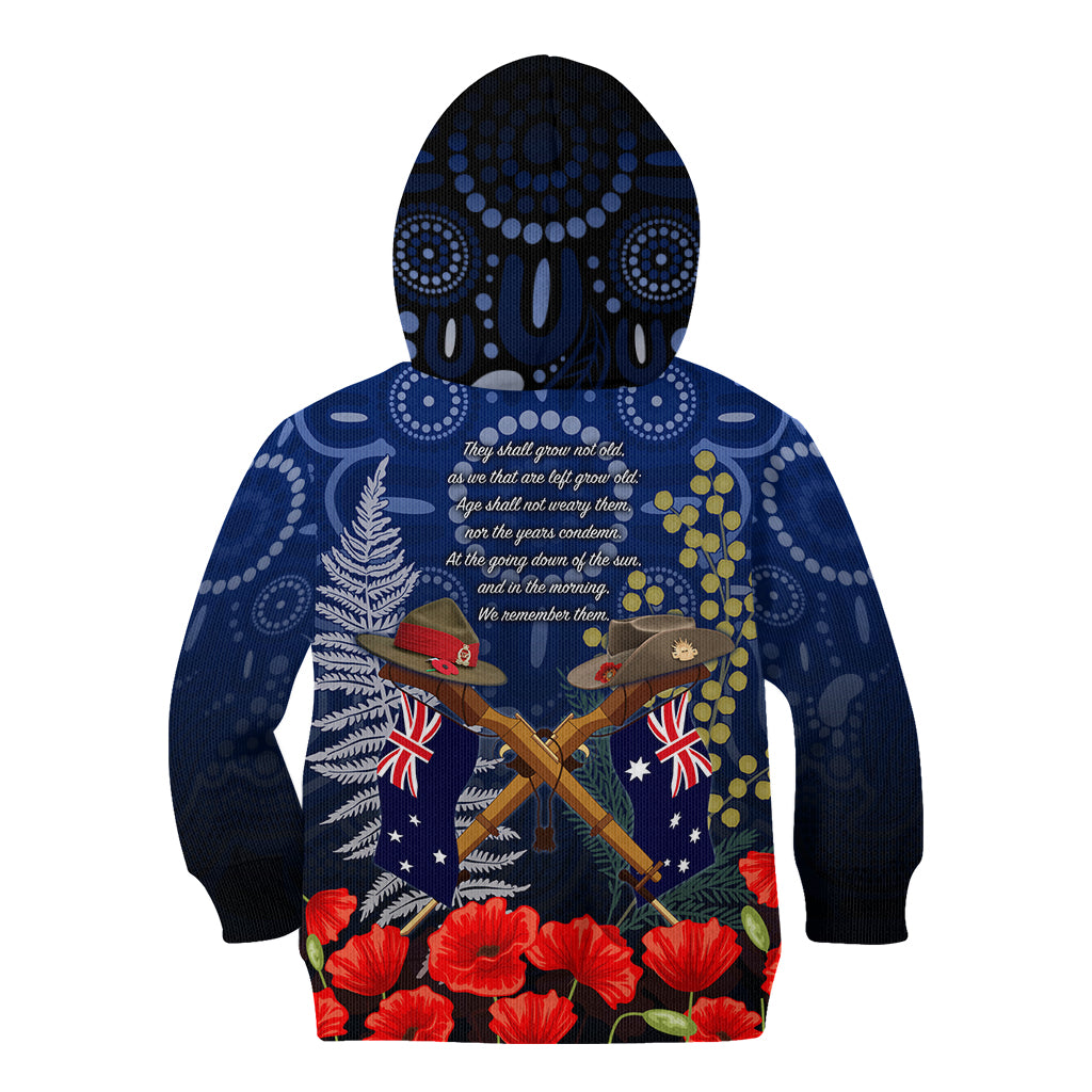 Anzac Kid Hoodie Ausralia Aboriginal Mix New Zealand Slouch Hats
