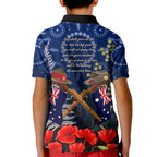 Anzac Kid Polo Shirt Ausralia Aboriginal Mix New Zealand Slouch Hats