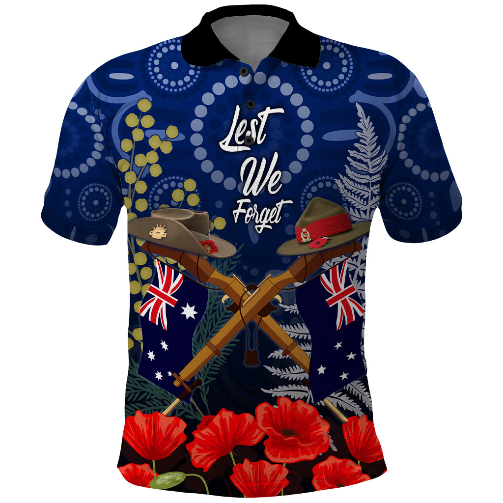 Anzac Polo Shirt Ausralia Aboriginal Mix New Zealand Slouch Hats