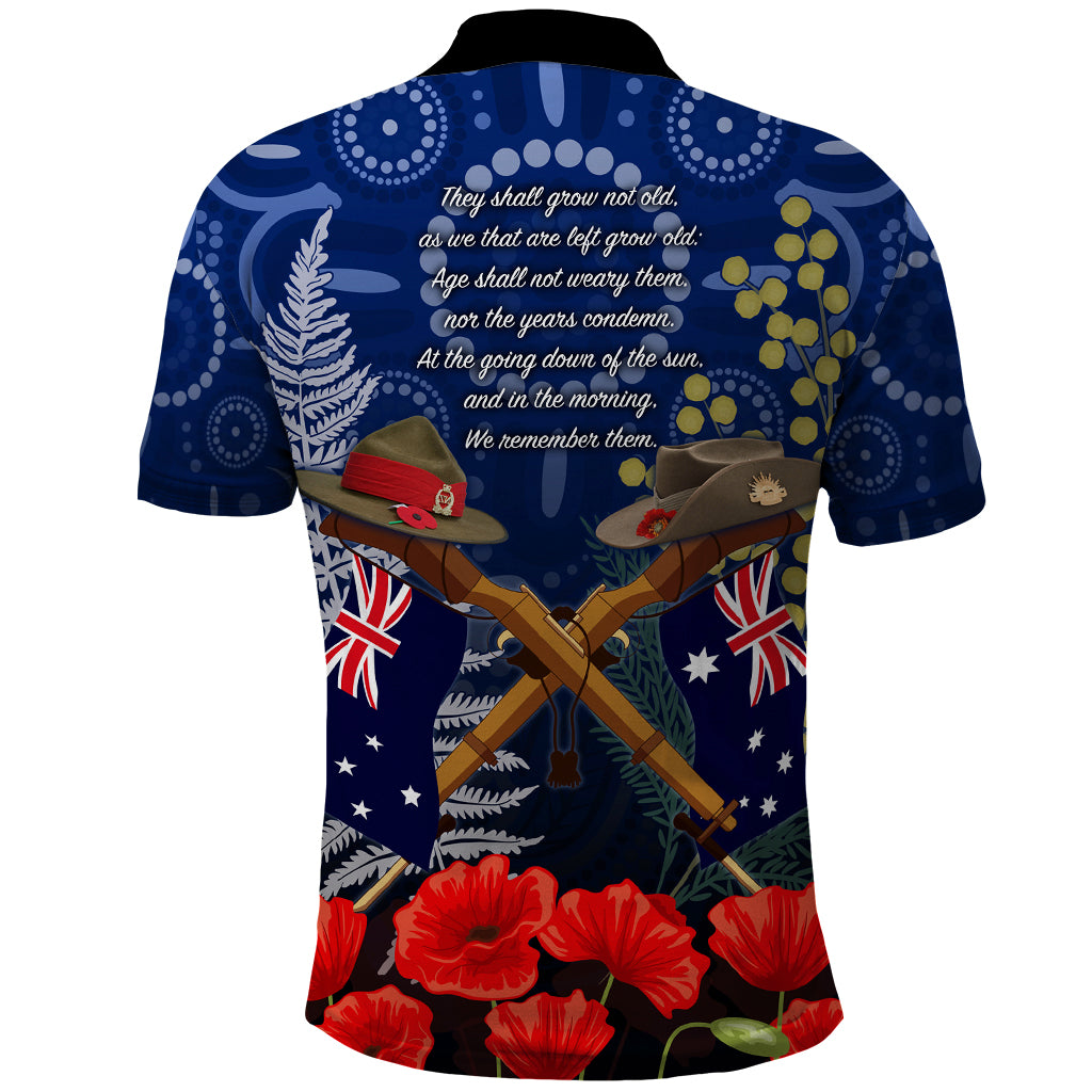 Anzac Polo Shirt Ausralia Aboriginal Mix New Zealand Slouch Hats