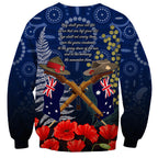 Anzac Sweatshirt Ausralia Aboriginal Mix New Zealand Slouch Hats