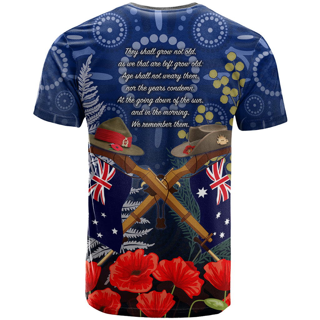 Anzac T Shirt Ausralia Aboriginal Mix New Zealand Slouch Hats