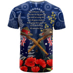 Anzac T Shirt Ausralia Aboriginal Mix New Zealand Slouch Hats