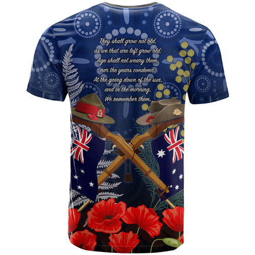Anzac T Shirt Ausralia Aboriginal Mix New Zealand Slouch Hats
