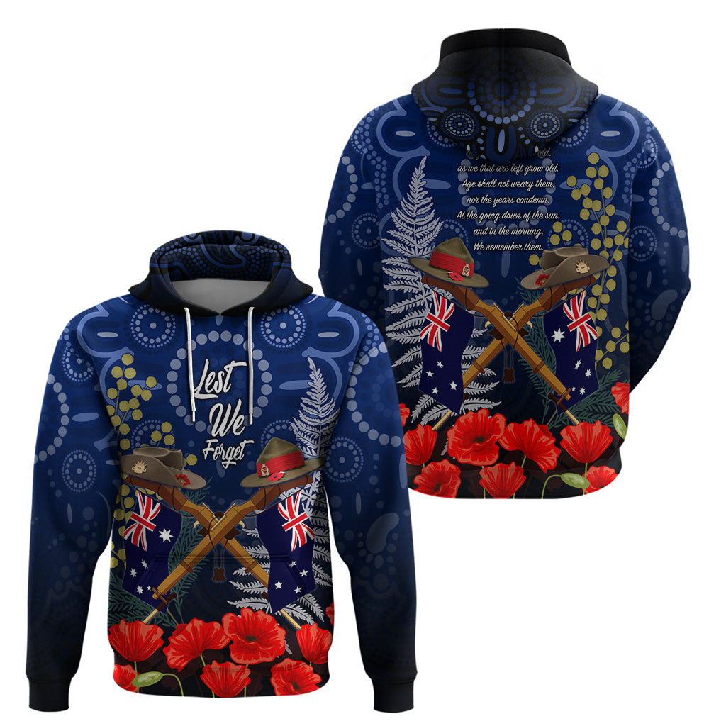 Anzac Zip Hoodie Ausralia Aboriginal Mix New Zealand Slouch Hats